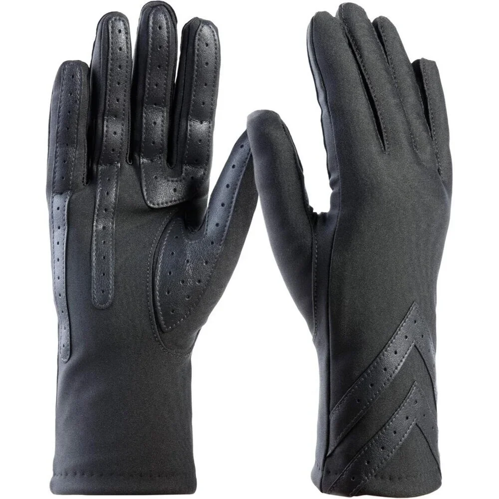 Women's Spandex Gloves Warm Fleece Lining Touchscreen Cold Weather Accessories